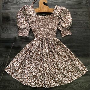 Floral Puff Sleeve Dress